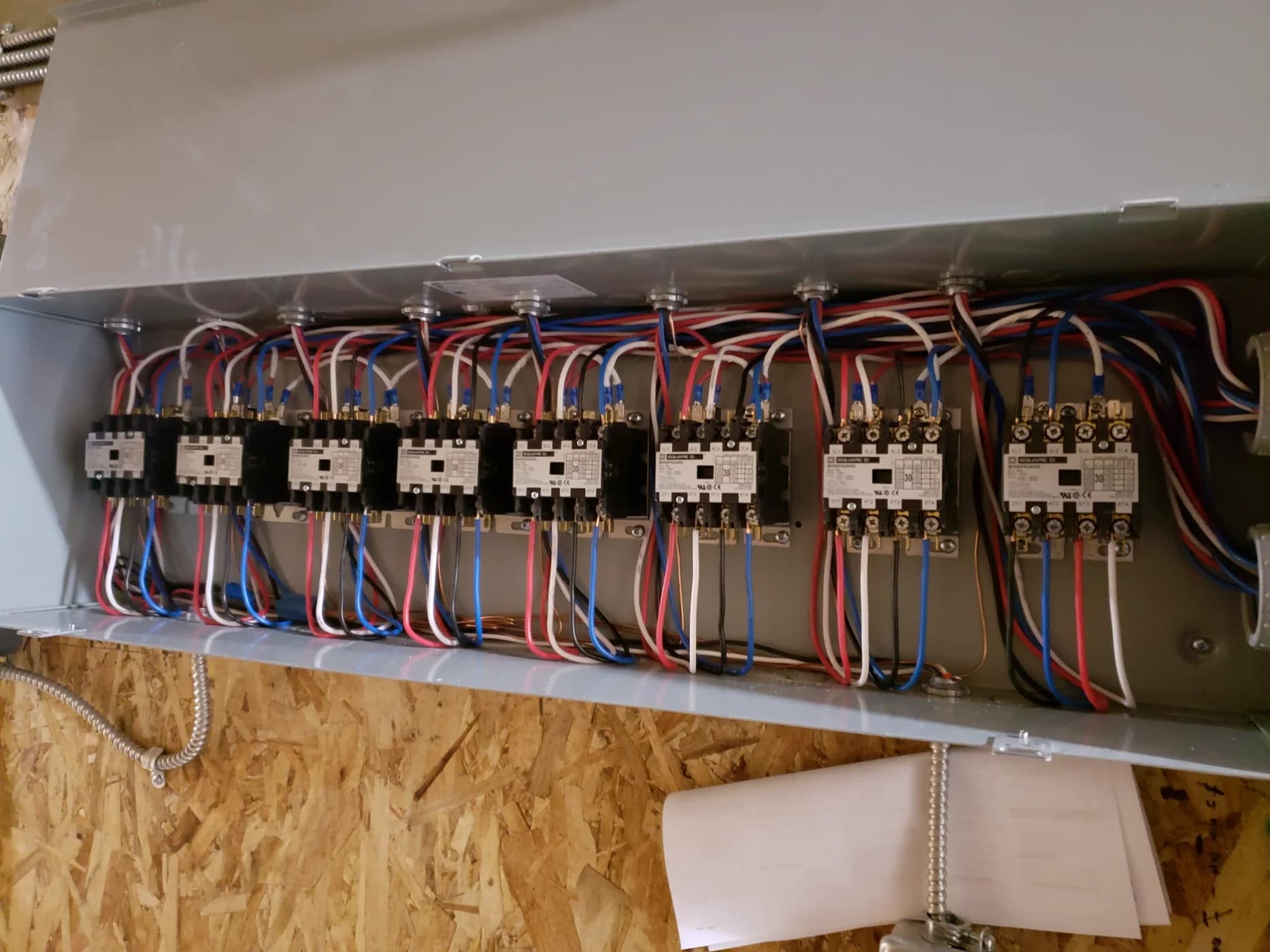 Commercial electrical control panel maintained by Verity Electrical Solutions