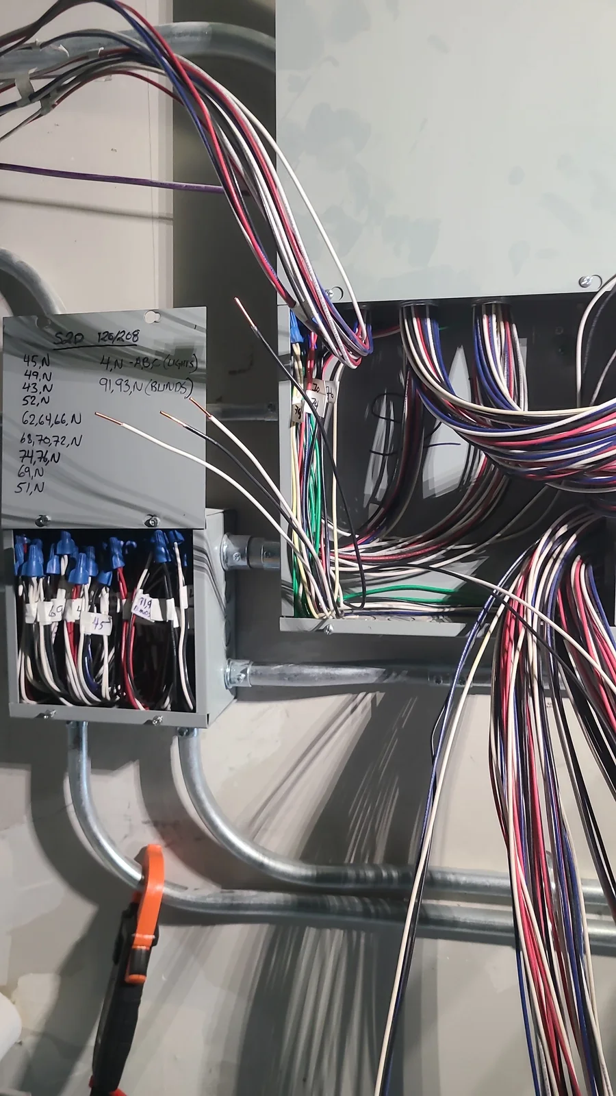 Organized residential electrical panel installed by Verity